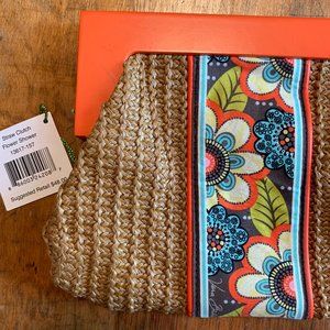 Vera Bradley Straw Clutch